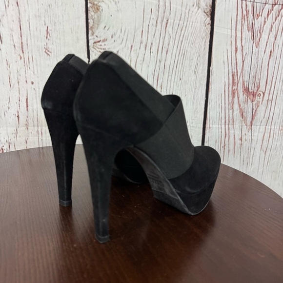 Stuart Weitzman Wrap It Up Women’s Black Suede Leather Platform Booties 6 EUC - Picture 10 of 14